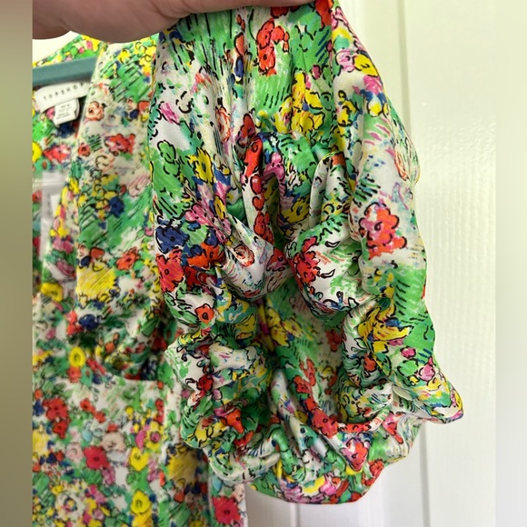 Topshop mini floral stretchy tea dress NWT - Picture 5 of 7